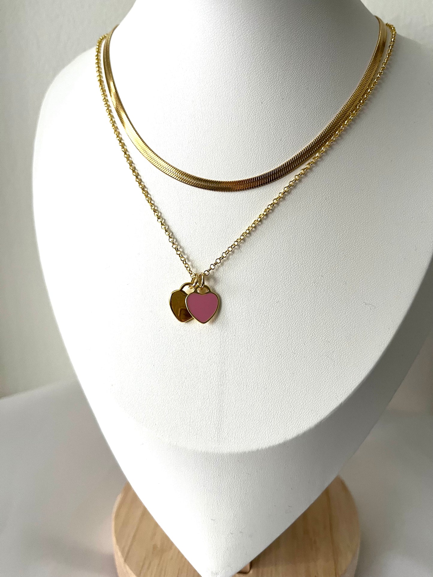Pink Heart Necklace