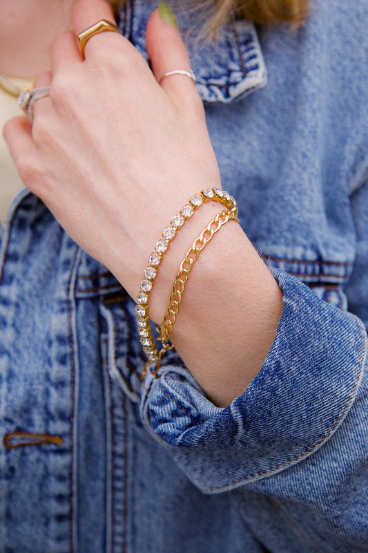 Gold Tennis Bracelet