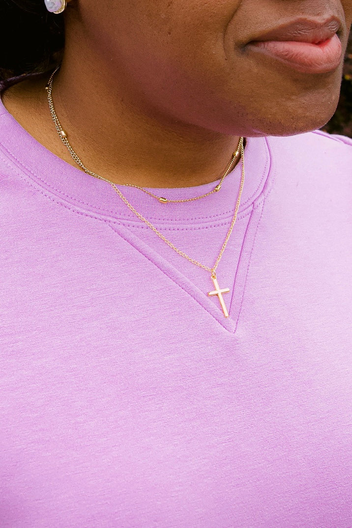 Layered Cross Necklace