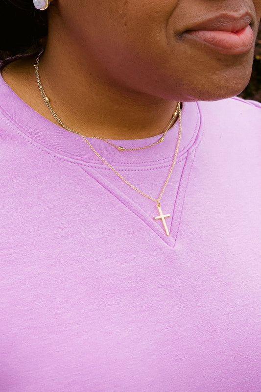 Layered Cross Necklace
