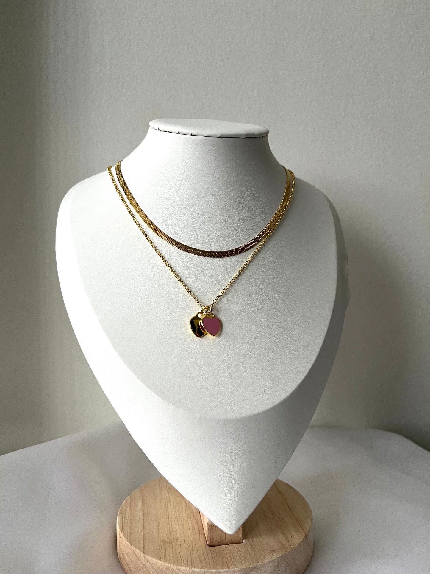Pink Heart Necklace